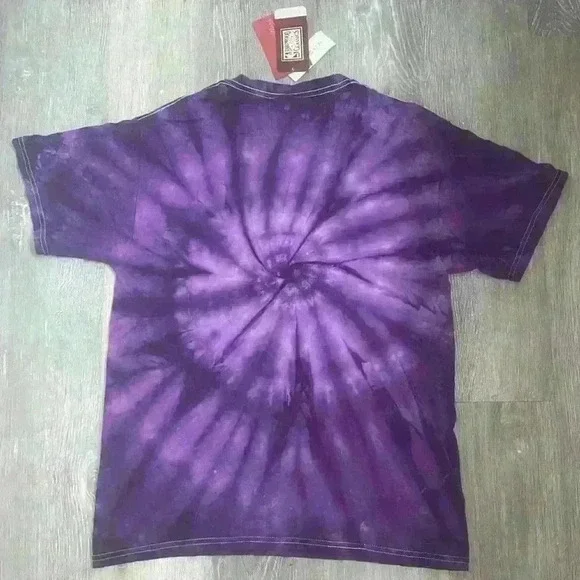 Mitchell & Ness Tie-Dyed Toronto Raptors Finals T-Shirt - Purple Size Medium - Picture 5 of 5